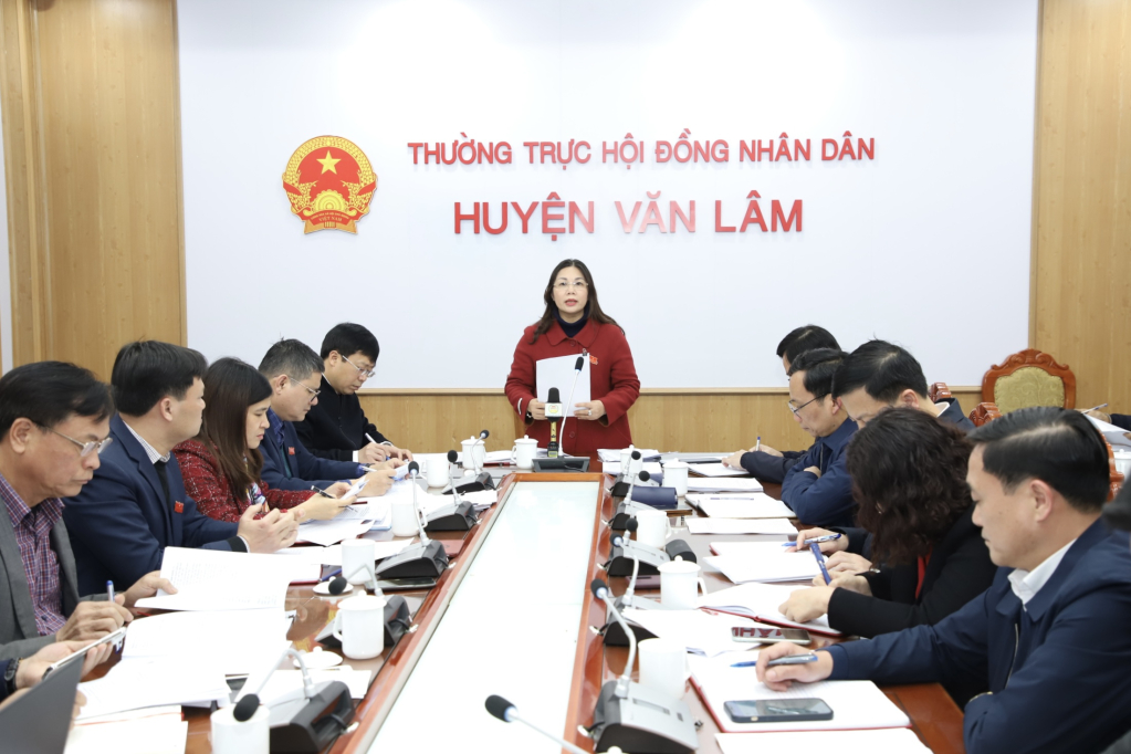 Toàn cảnh buổi giám sát tại huyện Văn Lâm