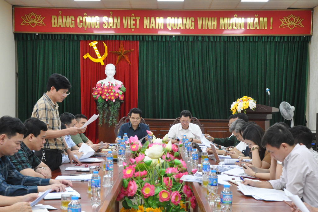 Toàn cảnh buổi kiểm tra tại huyện Yên Mỹ