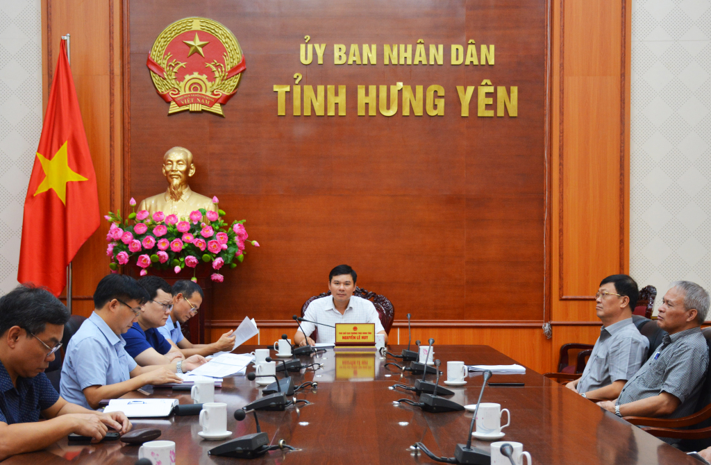Các đại biểu dự hội nghị tại điểm cầu tỉnh Hưng Yên