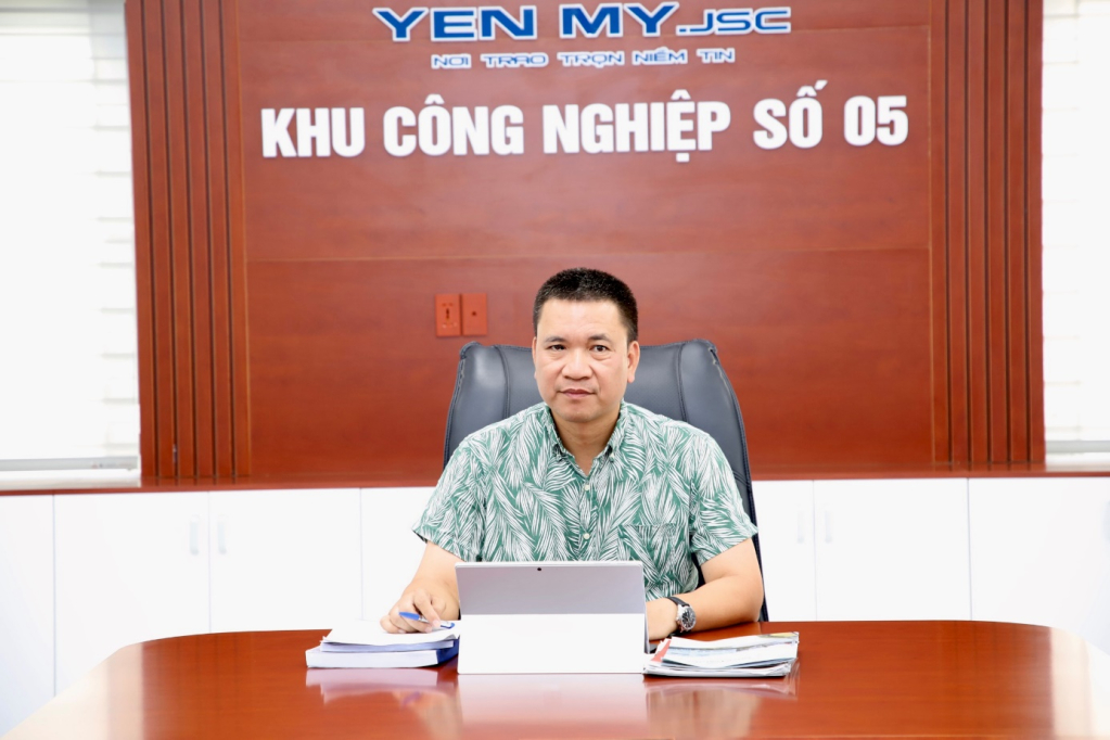 Ông Nguyễn Tuân, Giám đốc Công ty cổ phần Đầu tư Khu công nghiệp Yên Mỹ