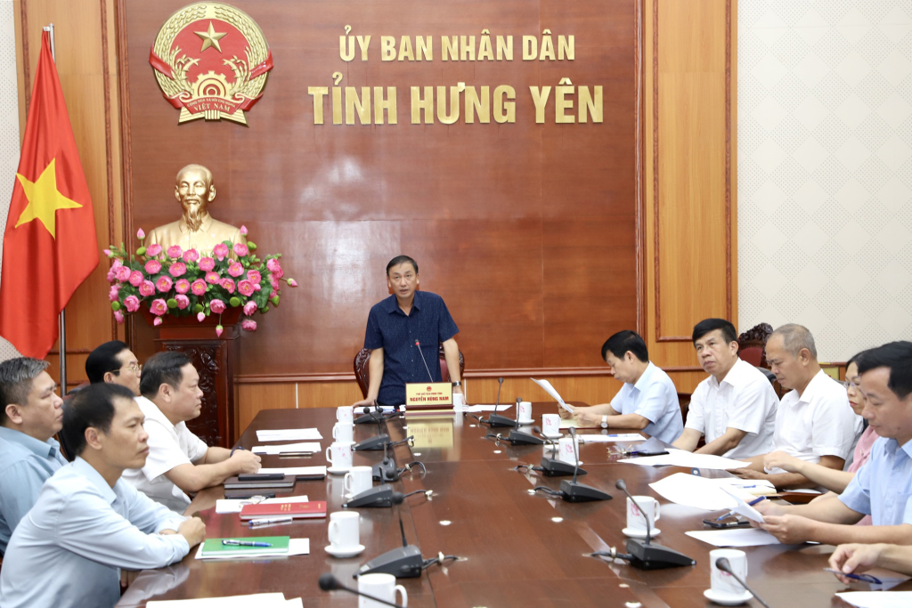 Các đại biểu dự hội nghị tại điểm cầu Hưng Yên