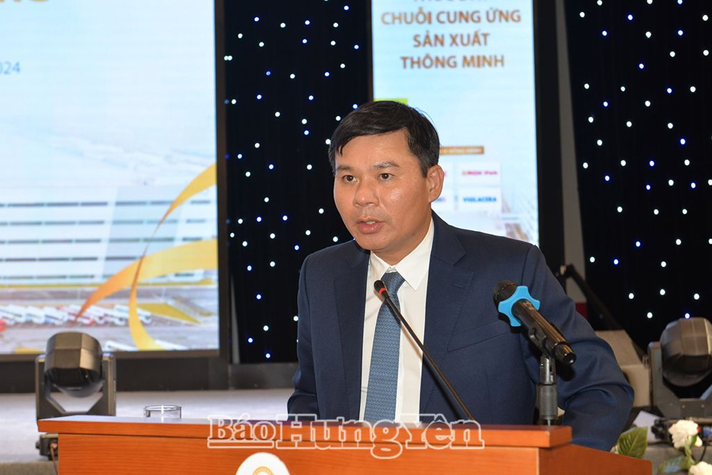 Phó Chủ tịch Thường trực UBND tỉnh Nguyễn Lê Huy phát biểu tại diễn đàn