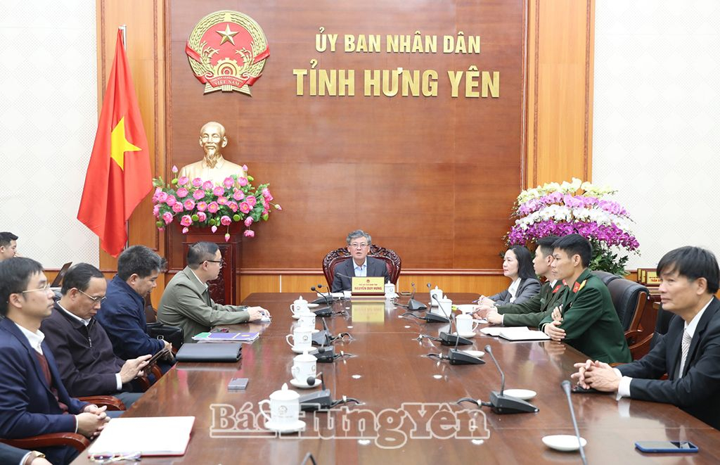 Các đại biểu dự phiên họp tại điểm cầu Hưng Yên