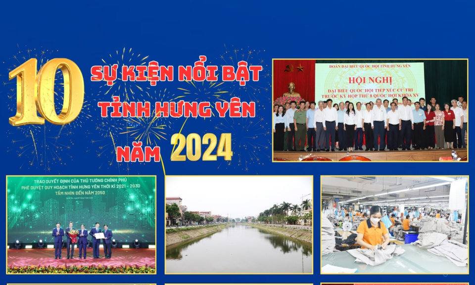 10 sự kiện nổi bật tỉnh Hưng Yên năm 2024