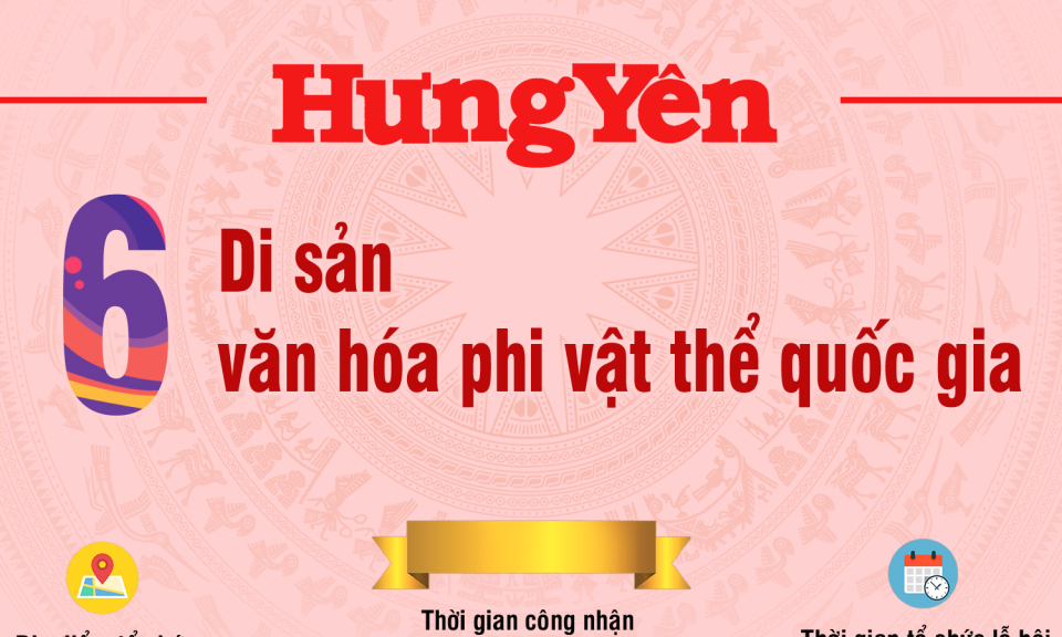 Infographic: 6 Di sản văn hóa phi vật thể quốc gia của Hưng Yên