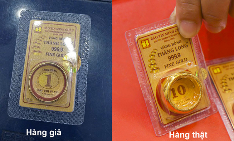 Cảnh báo mua vàng trên mạng: Trả tiền thật, nhận vàng giả