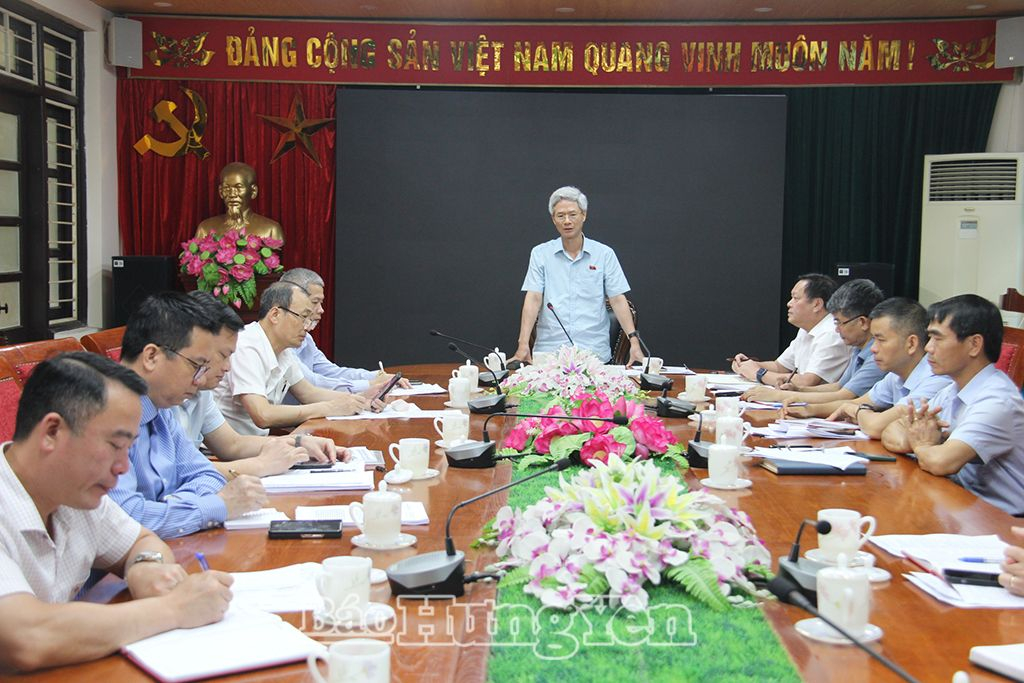 Đoàn giám sát làm việc tại Sở Nông nghiệp và Môi trường