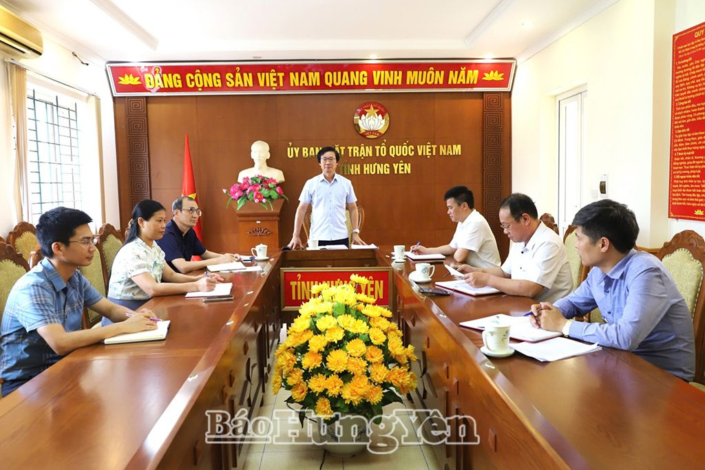 Ban Thường trực Uỷ ban MTTQ Việt Nam tỉnh họp xây dựng, triển khai kế hoạch lấy ý kiến Nhân dân về Dự thảo Nghị quyết sửa đổi Hiến pháp