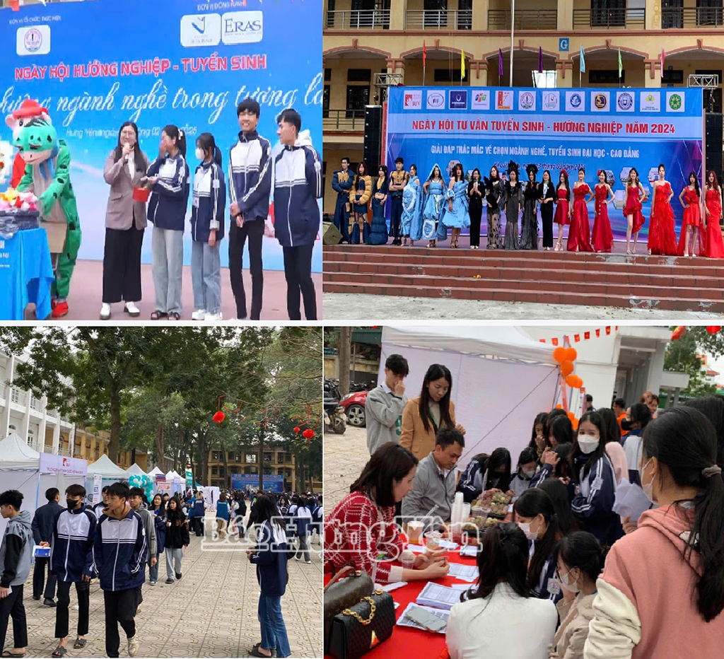 Các buổi tư vấn, hướng nghiệp thường xuyên được tổ chức tại Trường THPT Khoái Châu