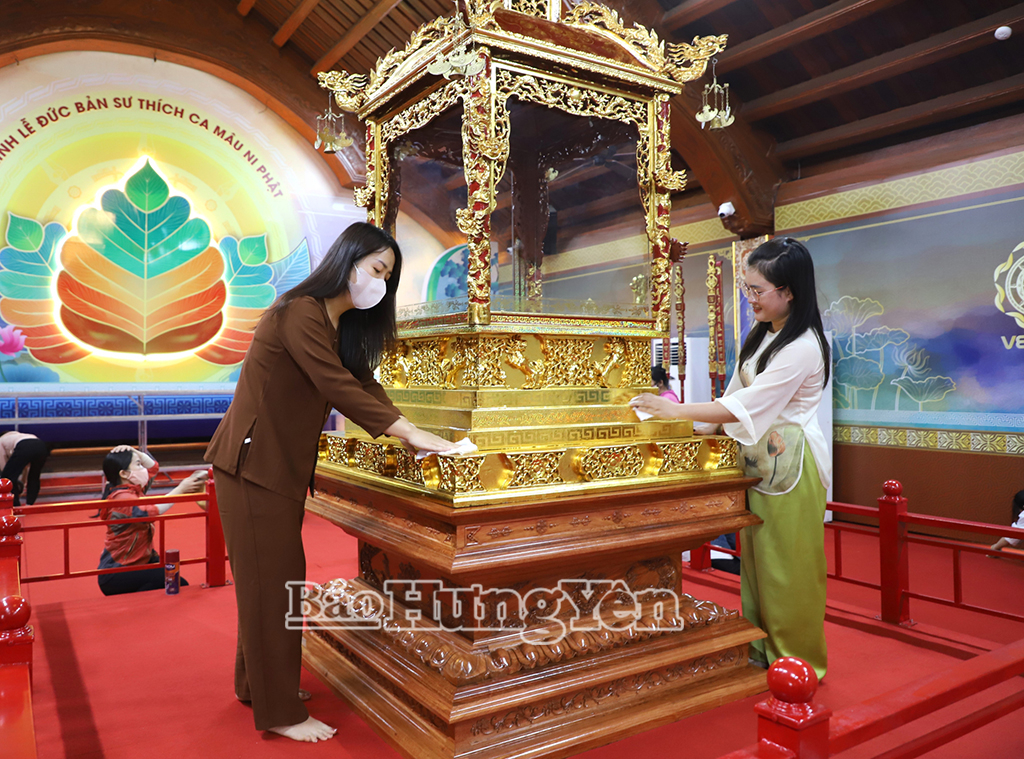 Nơi tôn trí Xá lợi Đức Phật được chuẩn bị kỹ lưỡng