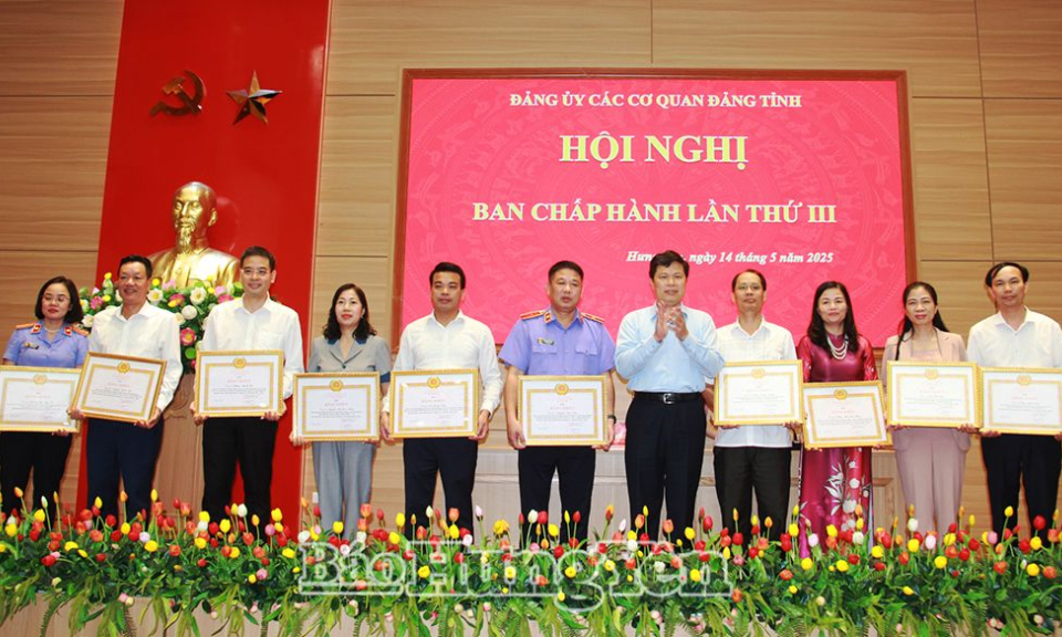 Hội nghị Ban Chấp hành lần thứ III Đảng bộ các cơ quan Đảng tỉnh