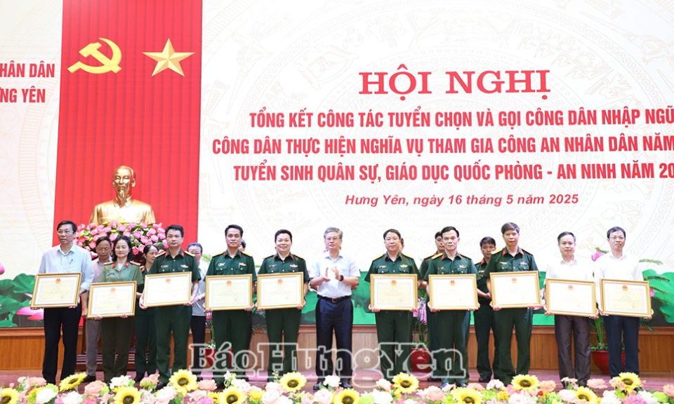 Hưng Yên có 51 thí sinh trúng tuyển vào các học viện, nhà trường trong quân đội 