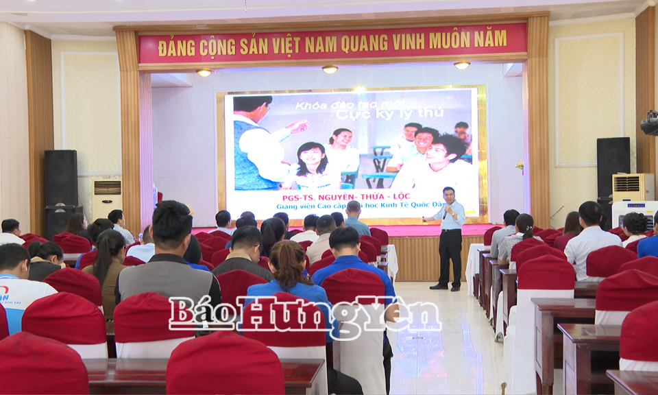 Tuyên truyền, phổ biến kiến thức về hội nhập kinh tế quốc tế năm 2025 cho 160 cán bộ, đoàn viên thanh niên