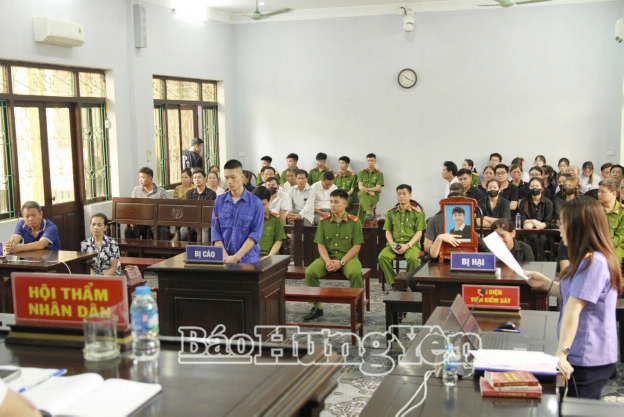 Bị cáo tại phiên tòa xét xử