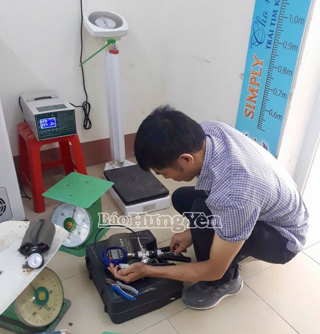 Kiểm định, hiệu chuẩn phương tiện đo là thiết bị y tế của Trạm Y tế xã Minh Tân (Phù Cừ)