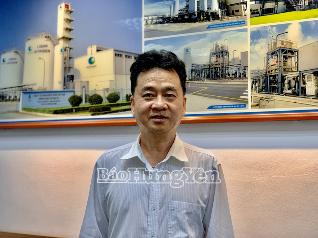 Ông Dương Văn Đài, Giám đốc Công ty Cổ phần Nippon Sanso Việt Nam – Chi nhánh Hưng Yên