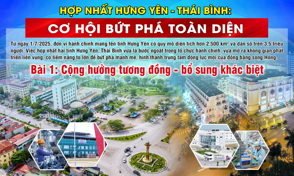 E-MAGAZINE: HỢP NHẤT HƯNG YÊN - THÁI BÌNH: CƠ HỘI BỨT PHÁ TOÀN DIỆN