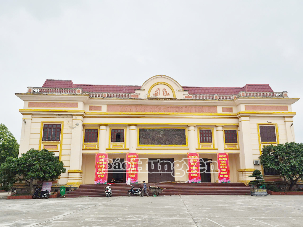 Địa điểm diễn ra đại hội đang được trang trí
