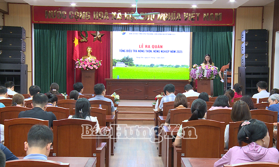 Lễ ra quân tổng điều tra nông thôn, nông nghiệp năm 2025.