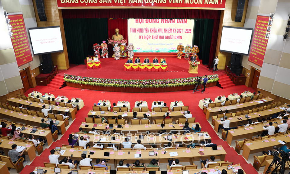 Một số hình ảnh Kỳ họp thứ 29 HĐND tỉnh Hưng Yên khóa XVII, nhiệm kỳ 2021 – 2026