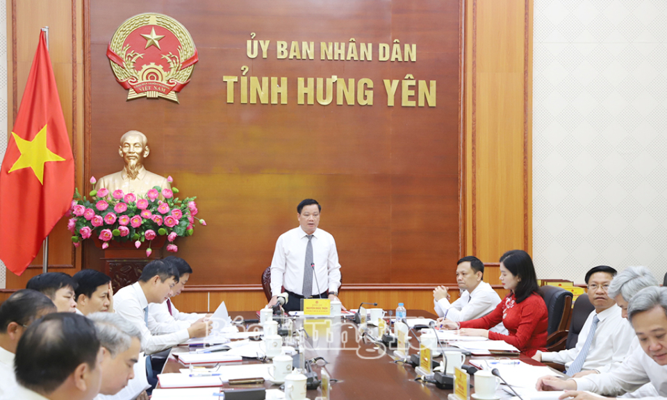 Hội nghị BCH Đảng bộ UBND tỉnh Hưng Yên nhiệm kỳ 2020 - 2025