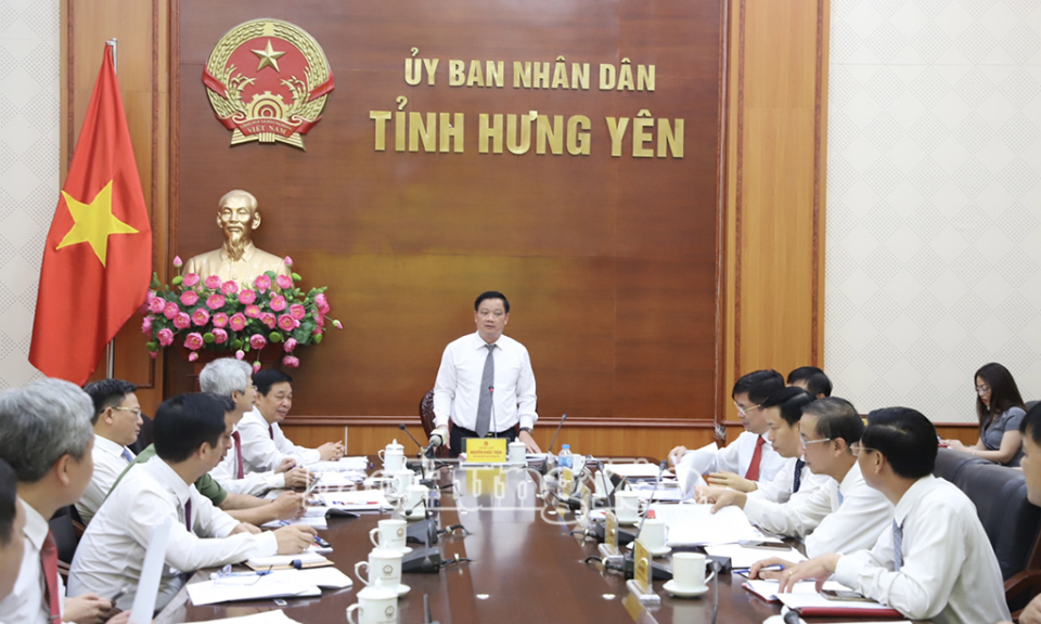 UBND tỉnh xem xét, cho ý kiến một số nội dung quan trọng