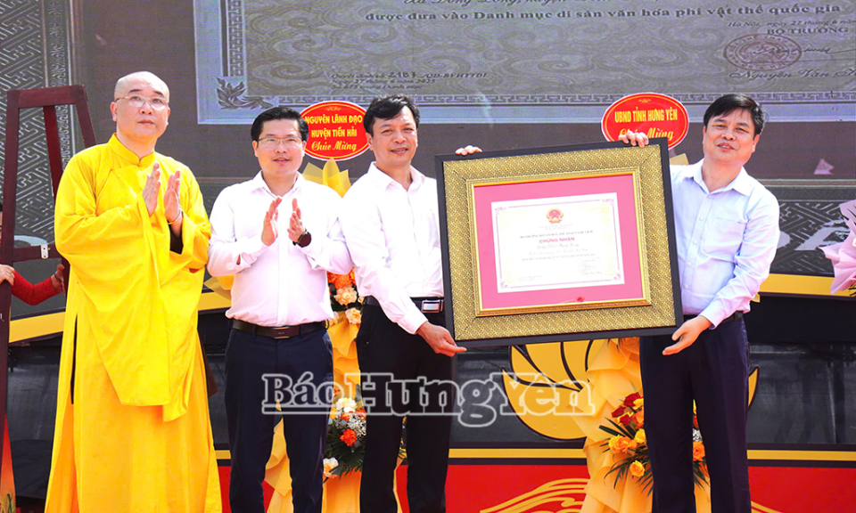 Lễ hội đền Hưng Long được công nhận di sản văn hóa phi vật thể quốc gia