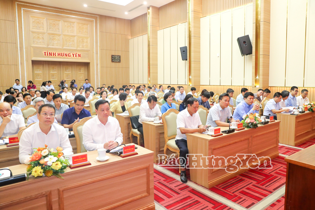 Các đại biểu dự hội nghị lần thứ 41 Ban Chấp hành Đảng bộ tỉnh khóa XIX, nhiệm kỳ 2020 - 2025.