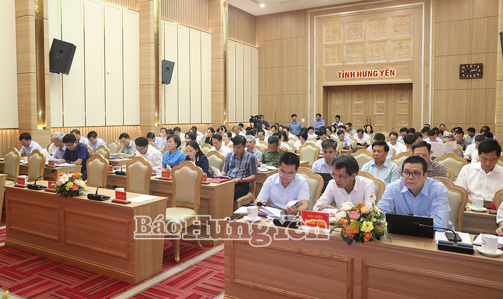 Các đại biểu dự hội nghị lần thứ 41 Ban Chấp hành Đảng bộ tỉnh khóa XIX, nhiệm kỳ 2020 - 2025.