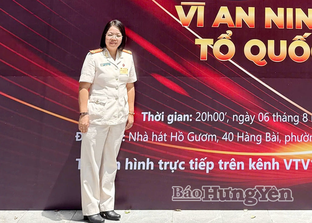 Trung tá Nguyễn Thị Lệ Oanh dự Đại hội thi đua “Vì an ninh tổ quốc” lần thứ IX.