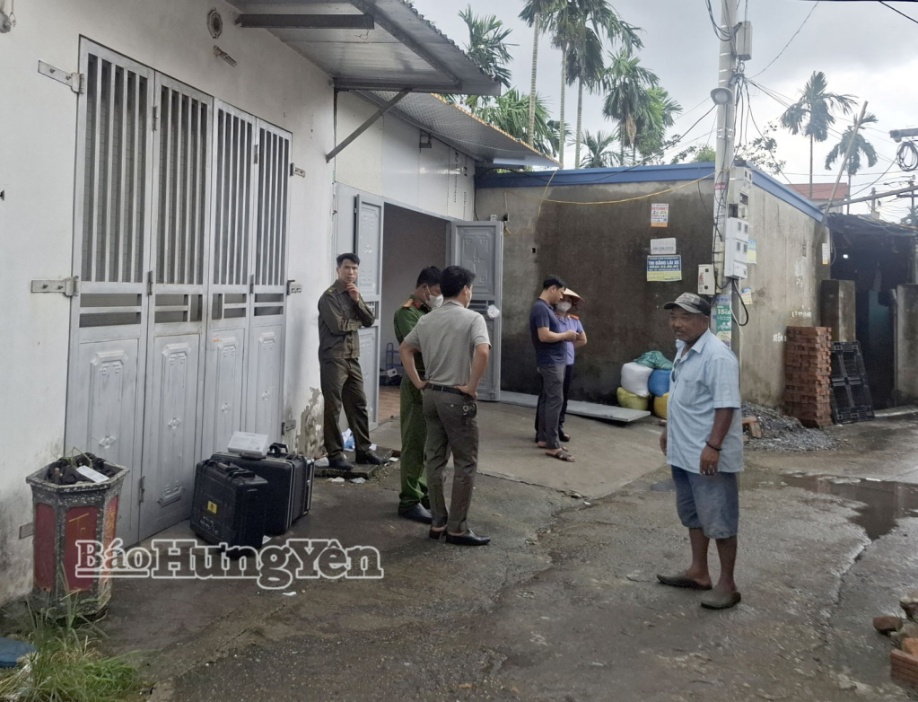 Phòng trọ nơi phát hiện thi thể cháu H.