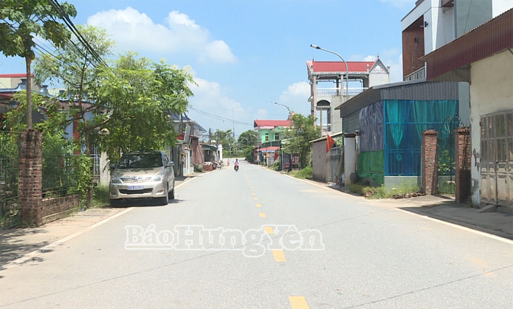Nhiều tuyến đường ở Ngọc Lâm hôm nay được mở rộng nhở phong trào hiến đất làm đường.