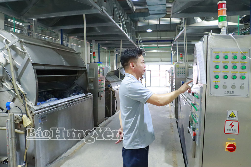 Hệ thống điều khiển máy nhuộm vải của Công ty TNHH Dệt Kim Bangjie Việt Nam, KCN Dệt may Phố Nối.