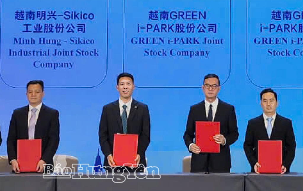 Công ty Cổ phần Green i-Park ký kết biên bản ghi nhớ hợp tác với các nhà đầu tư Trung Quốc.