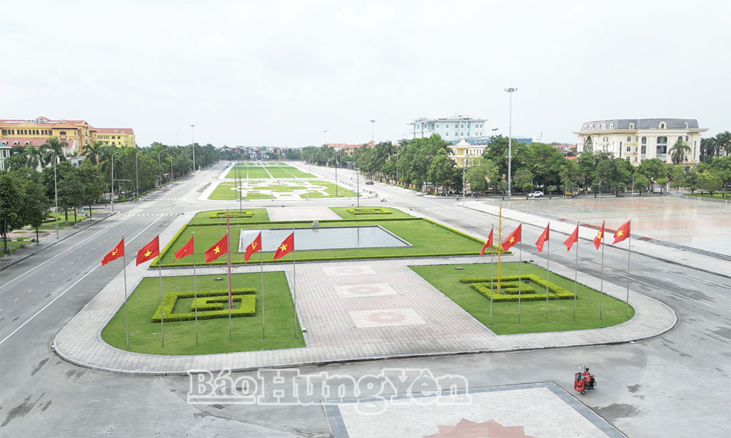 Khu vực Quảng trường Nguyễn Văn Linh (phường Phố Hiến).