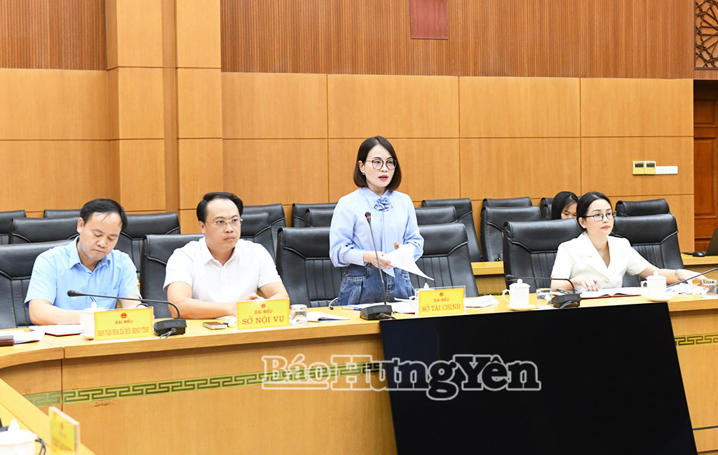 Các đại biểu thảo luận tại cuộc họp.