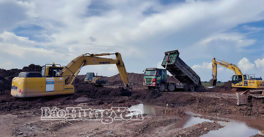 Thi công hạ tầng Dự án KCN VSIP Thái Bình.