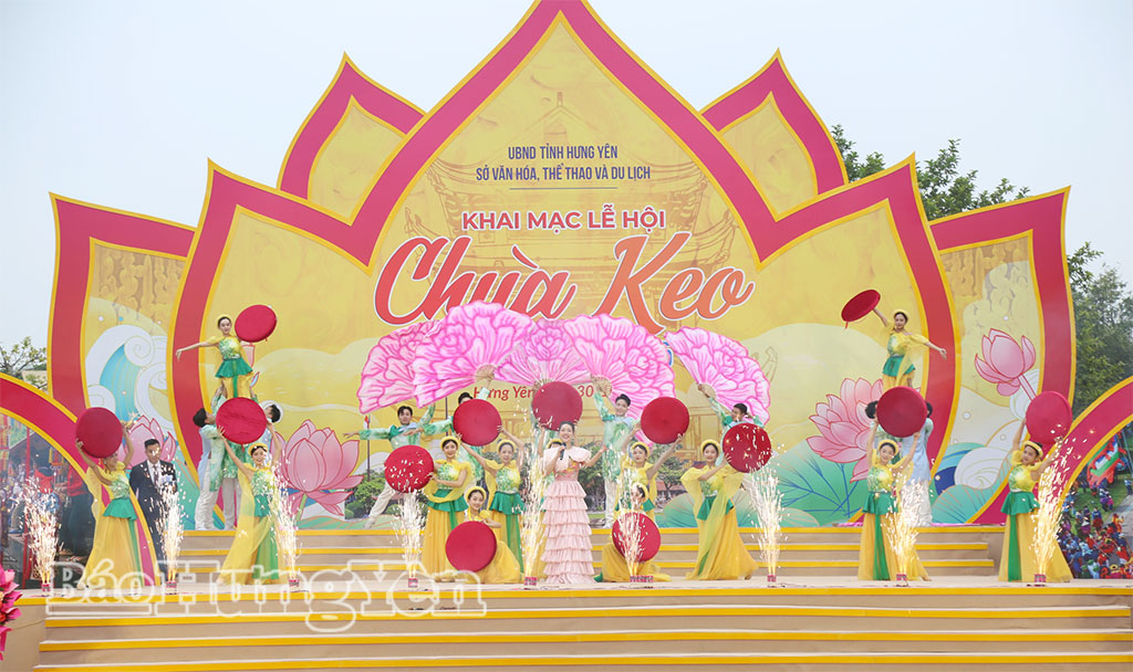 Chương trình nghệ thuật chào mừng lễ khai hội chùa Keo mùa thu năm 2025.