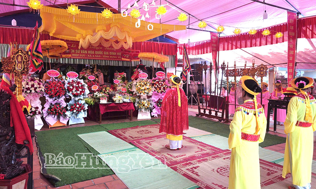 Trang trọng nghi thức tế lễ trong lễ hội truyền thống đình Hiệp Lực, xã A Sào.