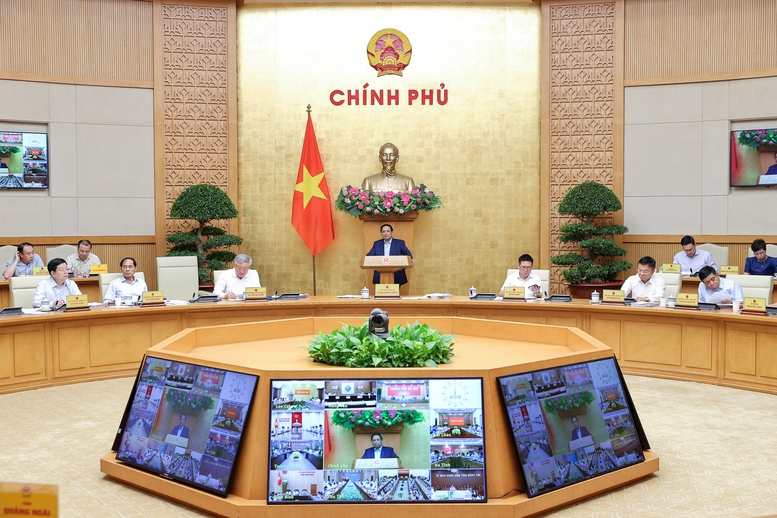 Thủ tướng Phạm Minh Chính chủ trì Hội nghị trực tuyến Chính phủ với địa phương tháng 9/2025 - Ảnh; VGP/Nhật Bắc