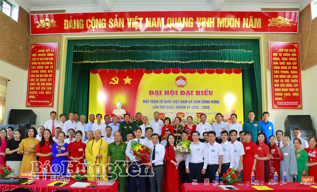 Ủy ban MTTQ Việt Nam xã Nam Đông Hưng khóa I, nhiệm kỳ 2025 - 2030 ra mắt Đại hội.