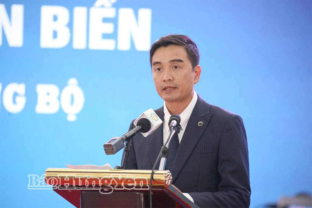 Đại diện nhà đầu tư phát biểu tại buổi lễ.