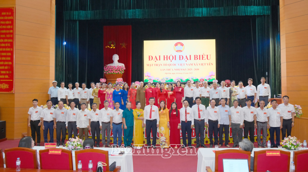 Ủy ban MTTQ Việt Nam xã Việt Yên nhiệm kỳ 2025 - 2030 ra mắt Đại hội