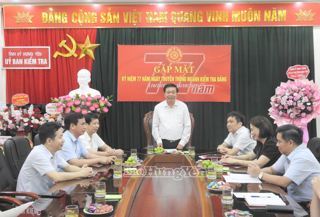 Kỷ niệm ngày truyền thống ngành Kiểm tra Đảng 16/10: Phát huy truyền thống 77 năm, ngành Kiểm tra Đảng tiếp tục nâng cao chất lượng, hiệu quả công tác kiểm tra, giám sát, góp phần xây dựng Đảng bộ tỉnh trong sạch, vững mạnh