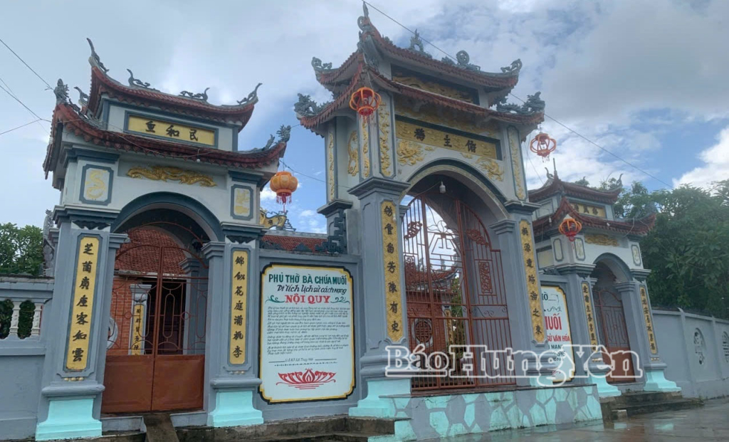 Phủ thờ Bà chúa Muối tại thôn Tam Đồng (xã Thái Thụy).