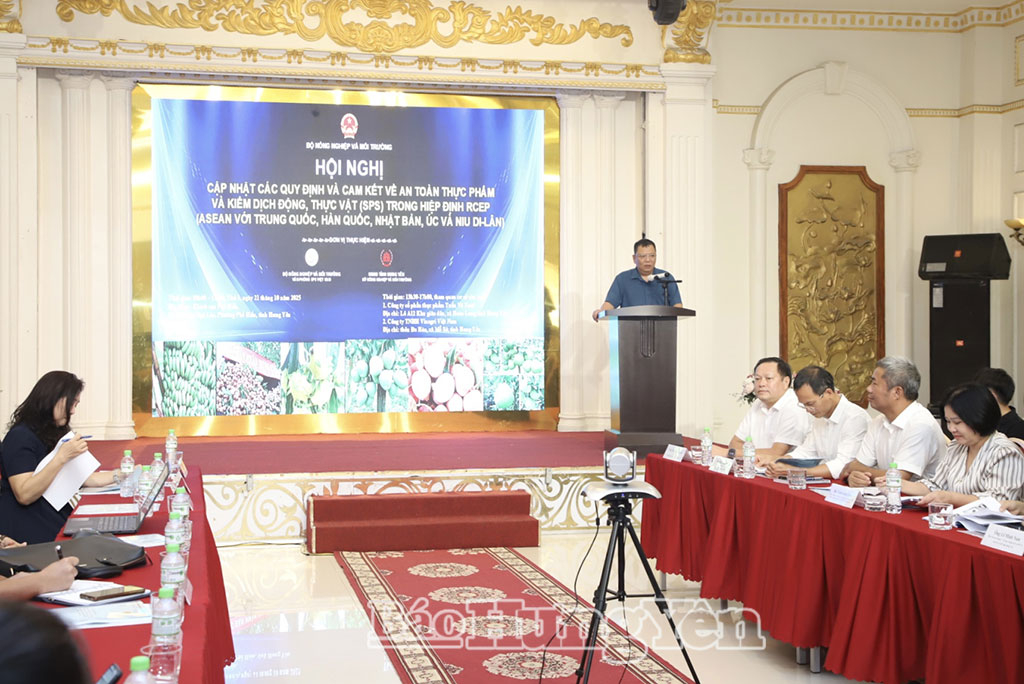 Đại diện Văn phòng SPS Việt Nam phát biểu tại hội nghị.