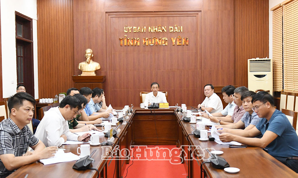 Các đại biểu dự phiên họp tại điểm cầu tỉnh Hưng Yên.