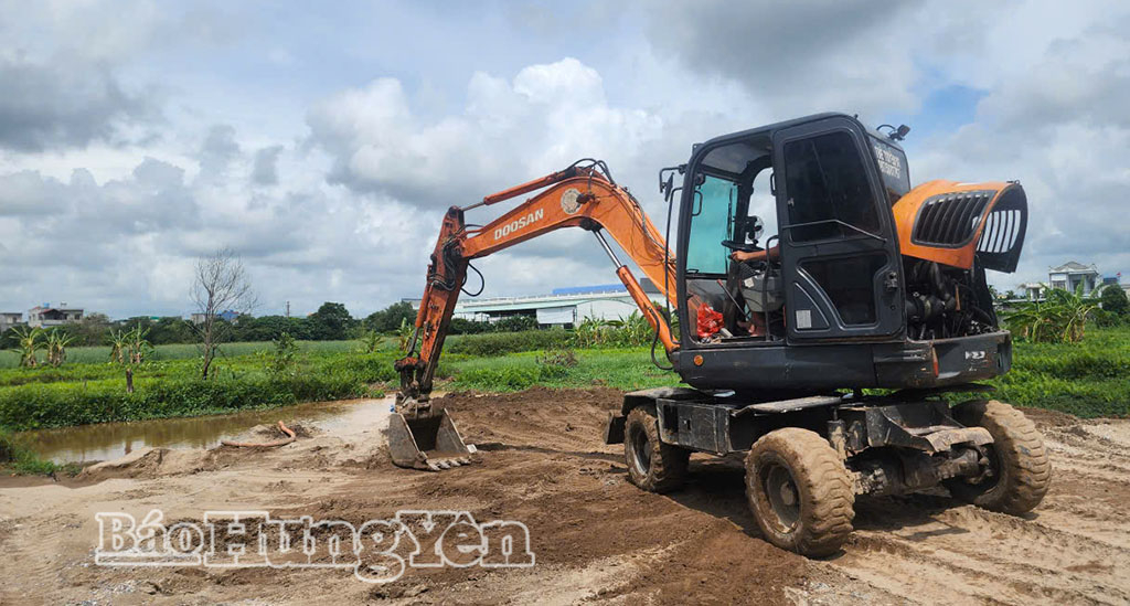 Đẩy nhanh tiến độ thi công hạ tầng kỹ thuật khu dân cư Đông Mỹ.