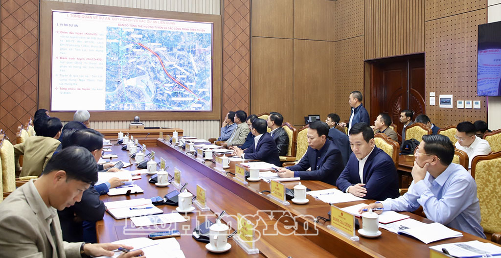 Các đại biểu nghe báo cáo nghiên cứu tiền khả thi dự án.