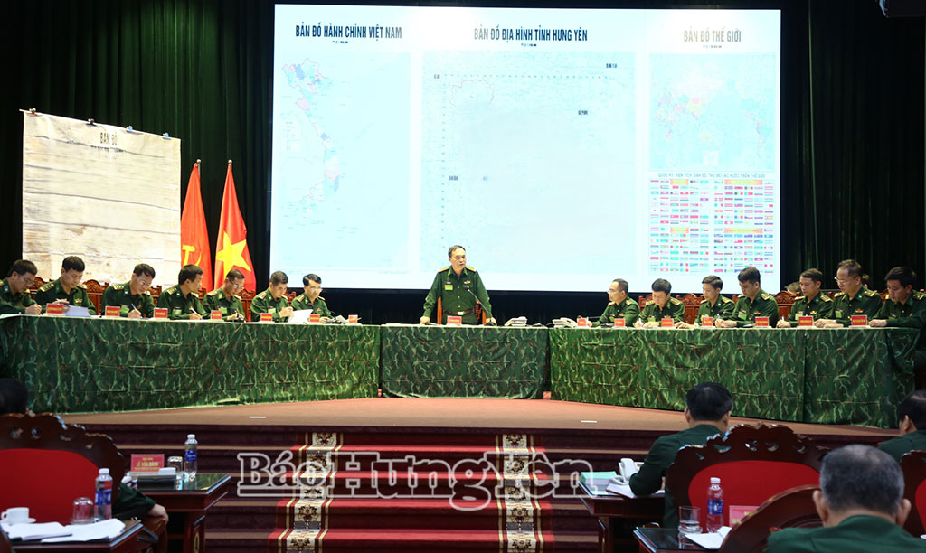 Ban Chỉ huy Bộ đội Biên phòng (BĐBP), Bộ CHQS tỉnh triển khai diễn tập.
